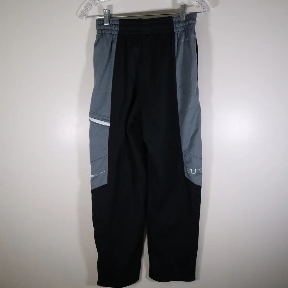 Nike Pants Mens Small Therma-Fit Activewear Sweat Fleece Training Athletic Black